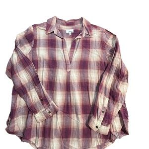 Sonoma plaid top size 2X